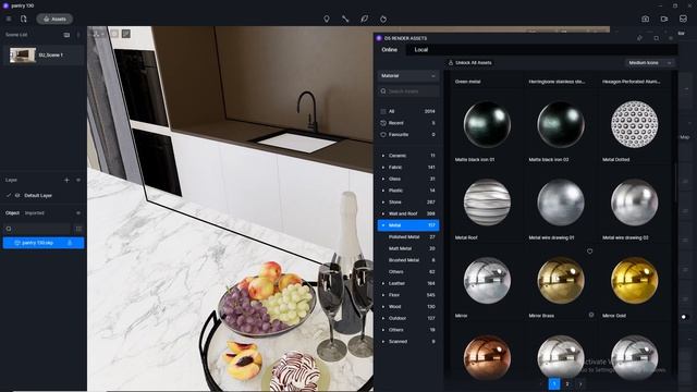 D5 Render realistic interior rendering tutorial  Pantry 130