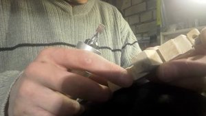 Процесс изготовления заготовки наперсного креста.