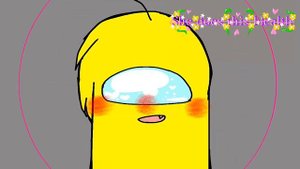 //Senpai meme//Among Us oc//Yellow x Purple °v°?//
