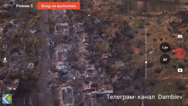 Зачистка Урожайного на Южно-Донецкрм направлении от остатков украинских формирований. Съемка с дрона
