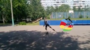 Фигурное катание на роликовых коньках, тренировка/Inline figure skating training