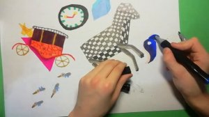 Как МАРКЕРАМИ нарисовать АБСТРАКЦИЮ | простой способ хорошей абстракции с хорошим смыслом.