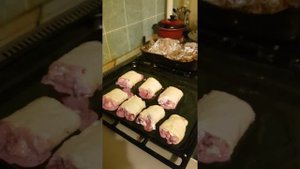 Штрудель с малиной и творогом!!!