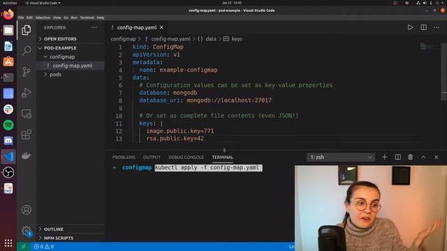 Kubernetes ConfigMaps -- Day 15 of #100DaysOfKubernetes смотреть онлайн
