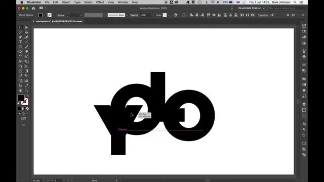 How To Create An Overlapping Typography Effect in Illustrator CC смотреть онлайн
