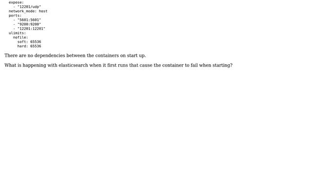docker-compose ELK container fails to start смотреть онлайн