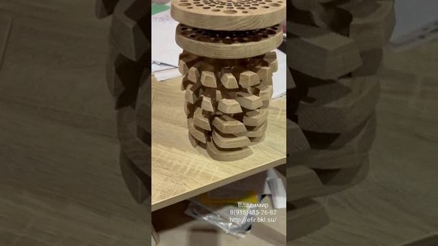 Вихревой преобразователь А.Тюрина d180mm. из Дуба. Отзыв Виталия Валерьевича из города Воркута.