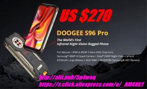 ? Смартфон, DOOGEE S96 Pro, Android 10, 8 ГБ ОЗУ, 128 Гб ПЗУ, 48 МП. ?