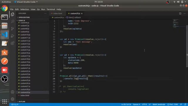 Promise All | Promise.all(), Promise.then() & Promise.catch() | #30 | JavaScript Hindi смотреть онлайн