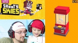 Lets Play SHOOTY SKIES! Crossy Road w/ Guns, Planes & Boss Battles?  AWESOME!!  (FGTEEV #1 Gameplay