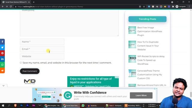 Remove URL / Website Field From WordPress Comment | Stop Spam Comments in WordPress | Hindi смотреть онлайн