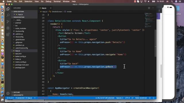 React Native #5: React Navigation (Create Stack, Move Screen, Via Data and Organization project) смотреть онлайн