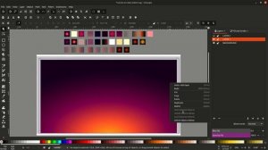 LAKE AT SUNSET | Inkscape Speed Art Tutorial