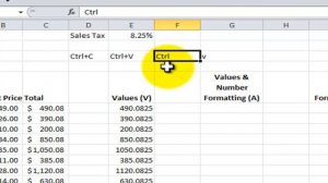 New Keyboard Shortcuts for Paste Special in Excel 2010