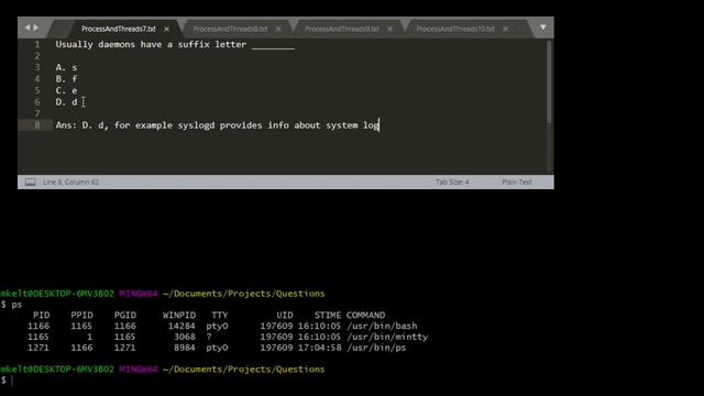 A technical question on identifying a daemon in linux