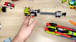 Лего набор: Транспортировщик скоростных катеров в собранном состоянии