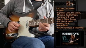 Robben Ford - 25 Blues Licks - Theguitarlab.net