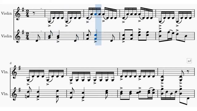 LEOPOLD AUER - Book 1 - Sight Reading Song *(The Merry-Go-Round)* for two violins - FASTER tempo смотреть онлайн