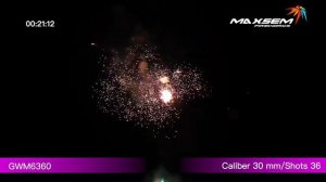 Батарея салютов Maxsem, 1,2"-36 залпов, GOLDEN LEAVES, GWM6360