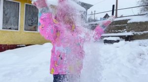 Первый снег. Наступила зима. Делаем снежного ангела