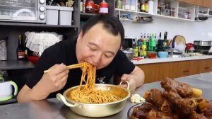 Braised Lamb Crutches With Super Chili, Soft and Glutinous Spicy Recipe | Mukbang Eating