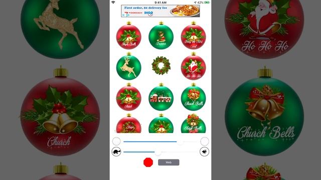 Christmas Charity and Caroling Holiday Bell Loops App for iPhone