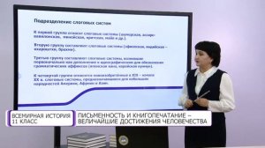 Всемирная история. 11 класс. Письменность и книгопечатание /01.04.2021/
