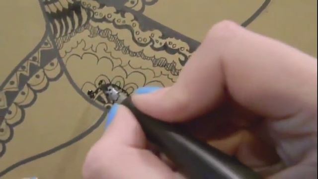 Урок рисования (прокатываем орнаментом) смотреть онлайн