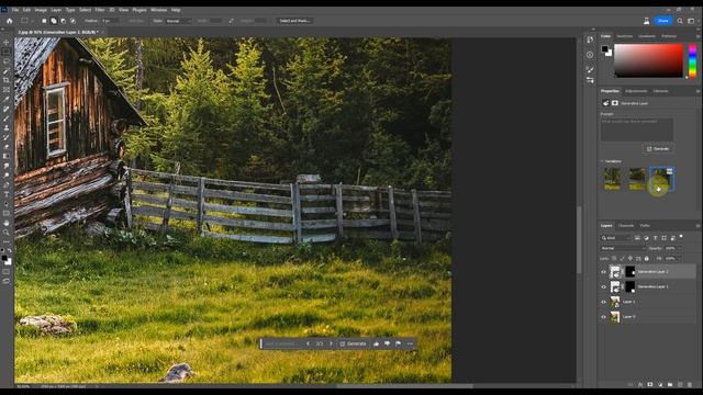 Генеративная заливка в фотошопе и генерация расширения | generative expand