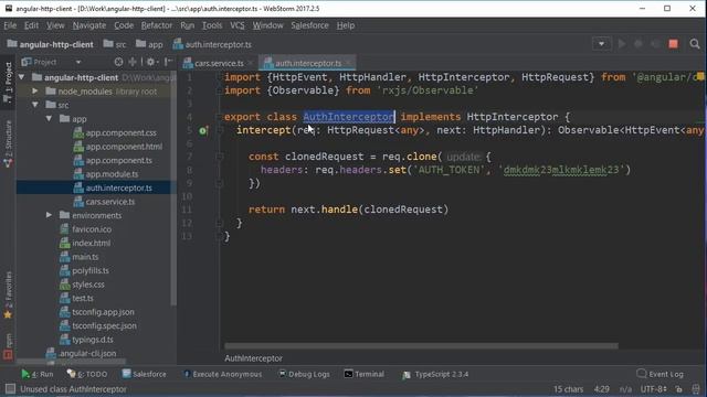 Angular 4. HttpClient. Interceptor