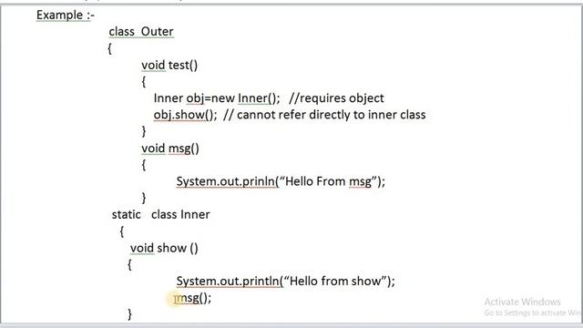 INNER CLASS IN JAVA || NESTED CLASS IN JAVA || INNER CLASS VS NESTED CLASS IN JAVA (HINDI) смотреть онлайн