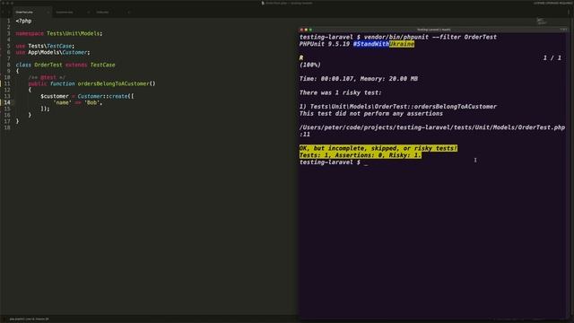 003 - Models Part 1 - Testing Laravel for Complete Beginners