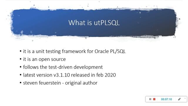 Introduction to utPLSQL Automation Framework for Oracle !! DevOps for Oracle Database...