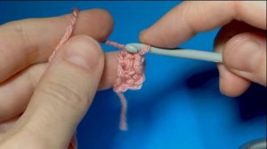 Эластичный набор крючком столбиками без накида и столбиками с одним накидом