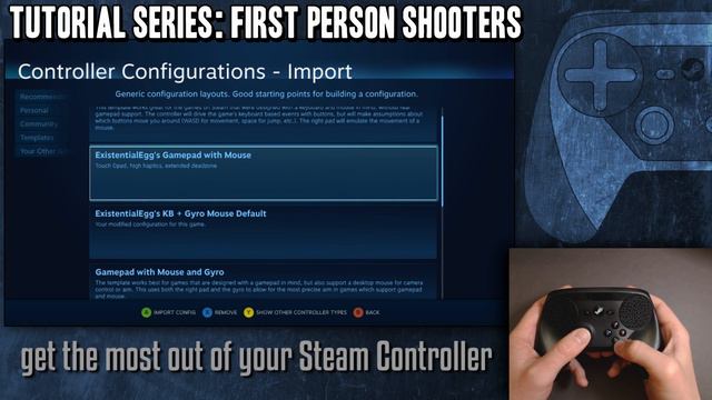 FPS First Person Shooter Guide  How To  Best Settings - Steam Controller Tutorial  Tip