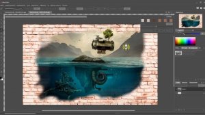 Комбинирование изображений в AliveColors: Встраивание