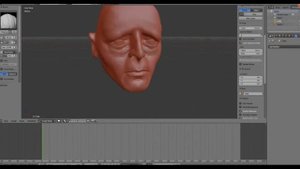 Скульптинг головы в Blender. 3D модель