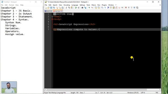 JavaScript full course | JavaScript Tutorial Chapter 4 - JavaScript Syntax