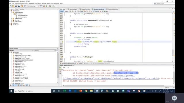Java II Chapter 8 Class 2 Part 2 Null Checks смотреть онлайн