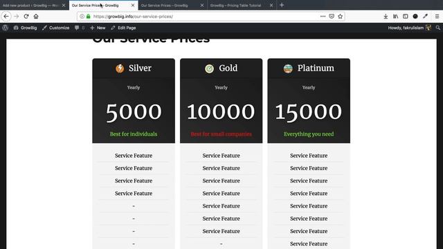 How to add pricing table to a WordPress website? смотреть онлайн