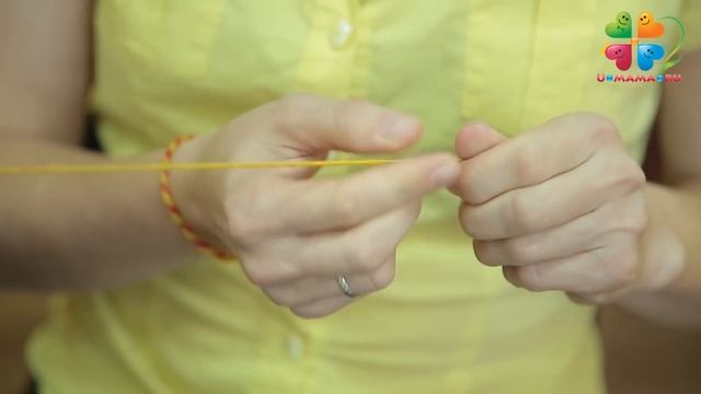 Как сделать простую фенечку из двух нитей
