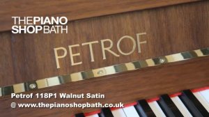 Petrof 118P1 Walnut Satin