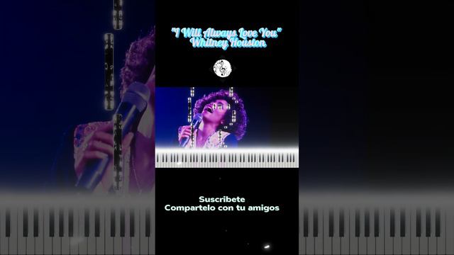 Whitney Houston - I Will Always Love You (Piano Tutorial/Piano Lesson) #pianocover, #pianotutorial