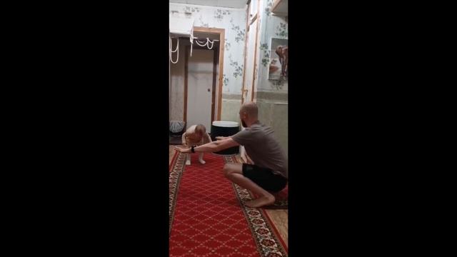 Зарядка вместе с папой
