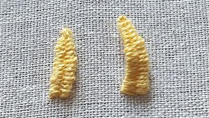 Плетение, шов "двойное пико" с закрепленным острием,  шов "двойное пико" с свободным острием.