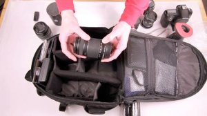 What is in the camera bag for DSLR Video?