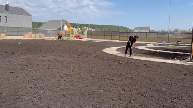 Этап реализации ландшафтного проекта - земельные работы