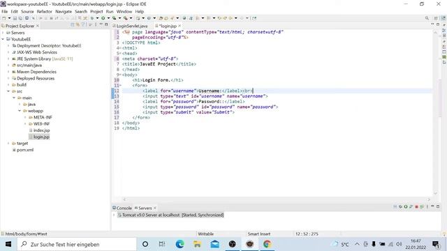 Servlets in Java EE - Request Dispatcher | Java EE Tutorial deutsch