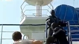 Кадры захвата рыболовного судна Олег Найденов