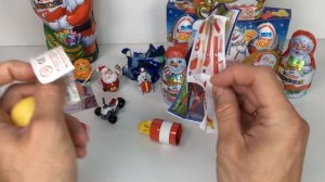 Распаковка старых НОВОГОДНИХ киндер сюрпризов. Old Christmas Kinder Surprise Unboxing